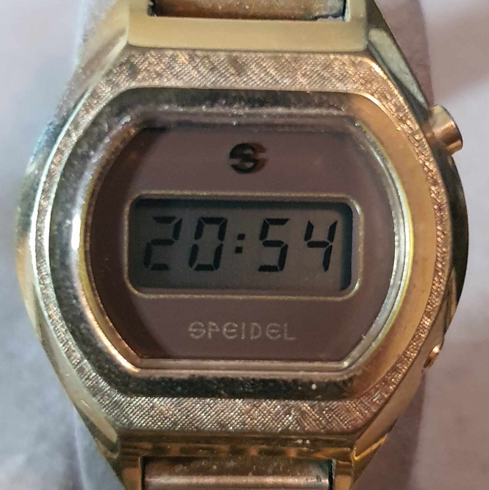 Speidel Gold-Tone Digital Women's Watch